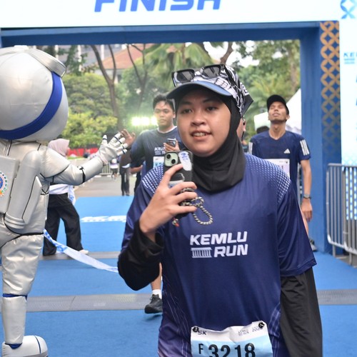 Race photo from KEMLU RUN 2026