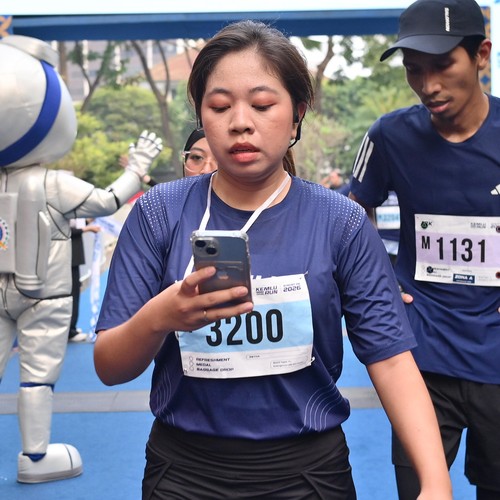 Race photo from KEMLU RUN 2026