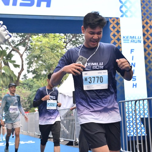 Race photo from KEMLU RUN 2026