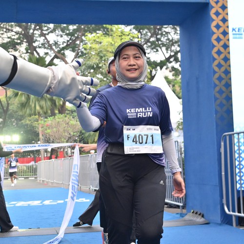 Race photo from KEMLU RUN 2026