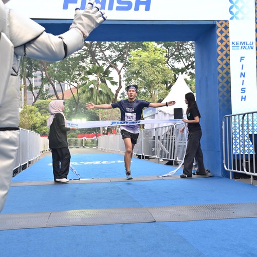 Race photo from KEMLU RUN 2026