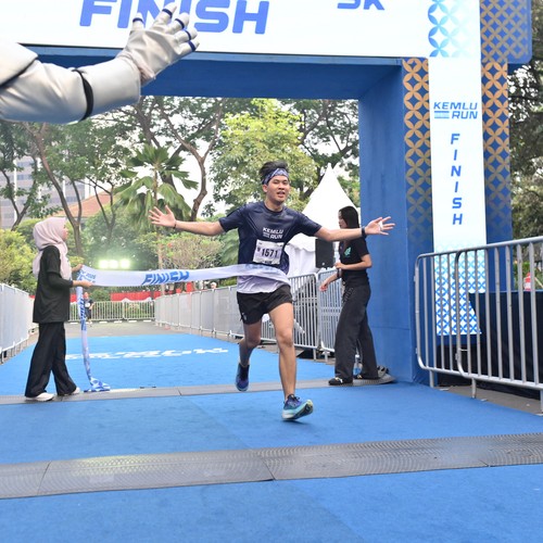 Race photo from KEMLU RUN 2026
