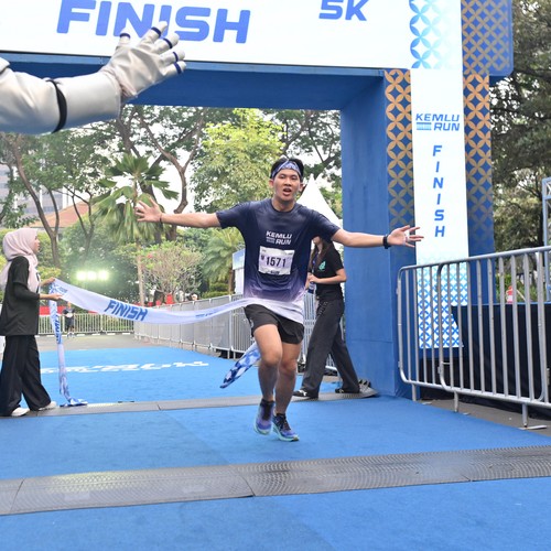 Race photo from KEMLU RUN 2026