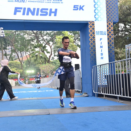 Race photo from KEMLU RUN 2026
