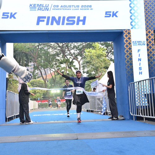 Race photo from KEMLU RUN 2026