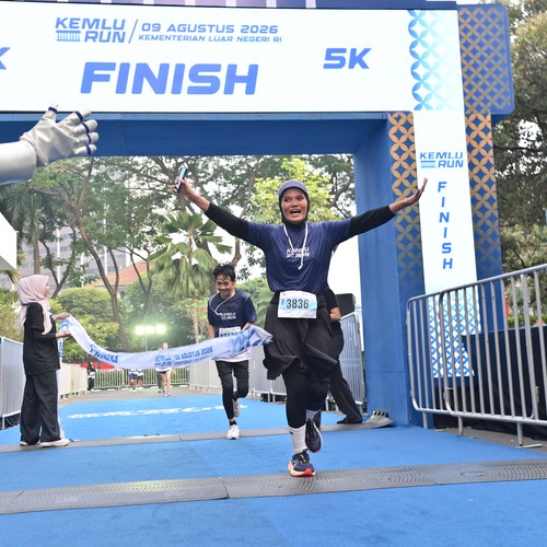 Race photo from KEMLU RUN 2026
