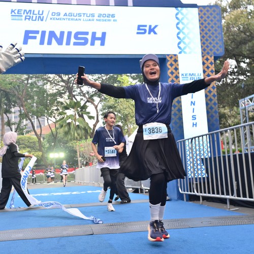 Race photo from KEMLU RUN 2026