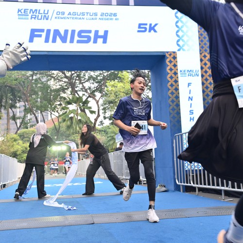 Race photo from KEMLU RUN 2026