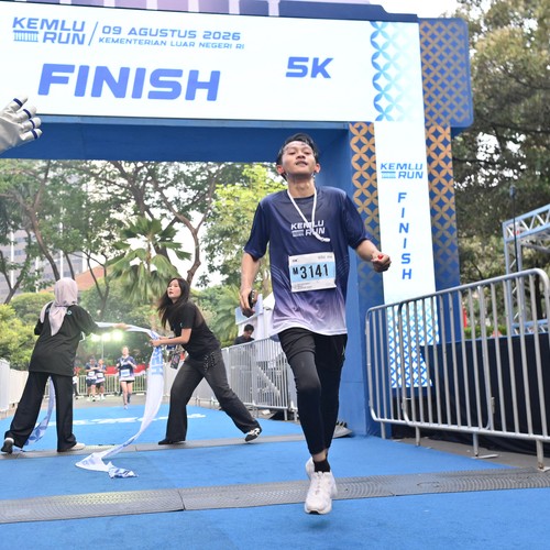 Race photo from KEMLU RUN 2026