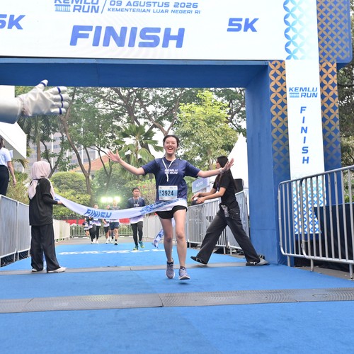 Race photo from KEMLU RUN 2026