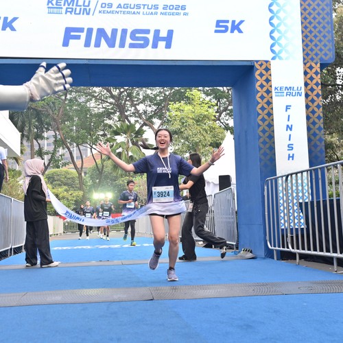 Race photo from KEMLU RUN 2026