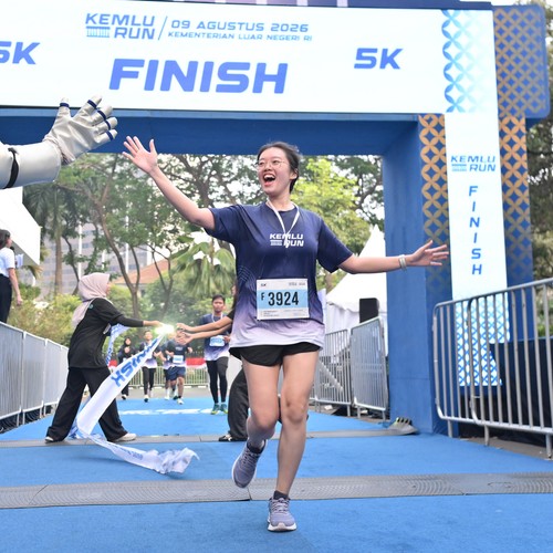 Race photo from KEMLU RUN 2026