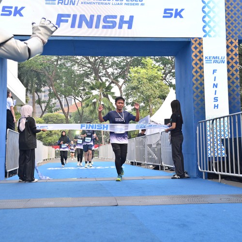 Race photo from KEMLU RUN 2026