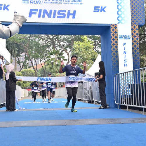 Race photo from KEMLU RUN 2026