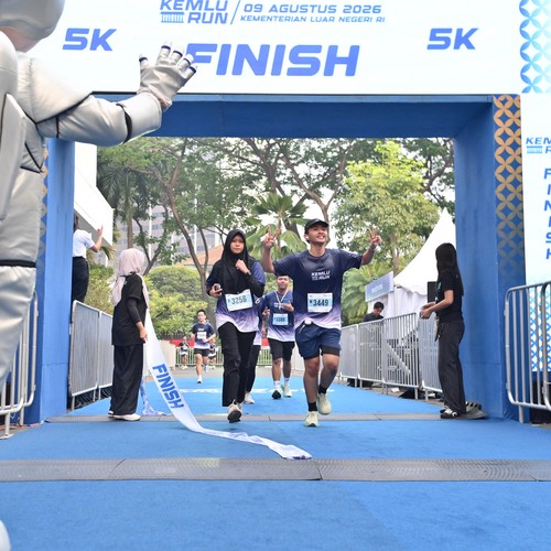 Race photo from KEMLU RUN 2026