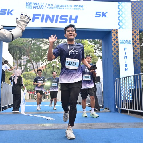 Race photo from KEMLU RUN 2026