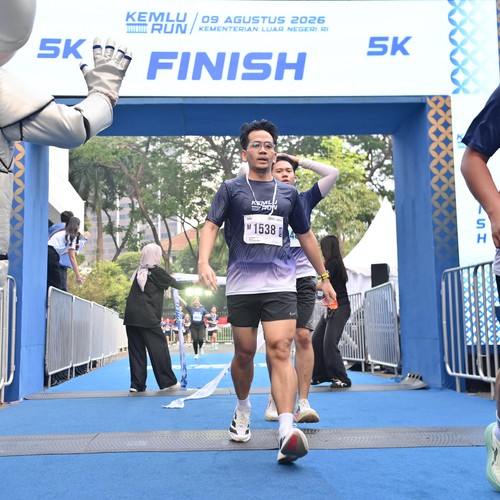 Race photo from KEMLU RUN 2026