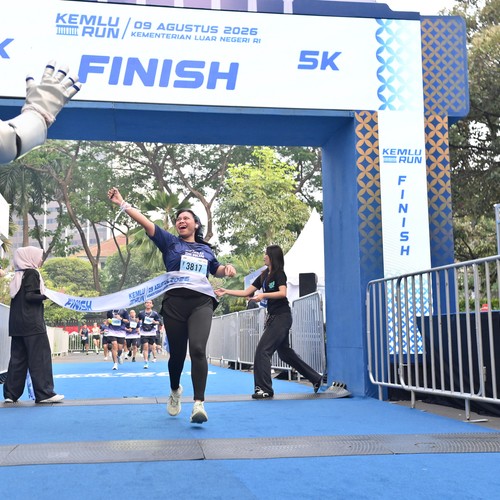 Race photo from KEMLU RUN 2026