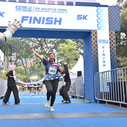 Race photo from KEMLU RUN 2026