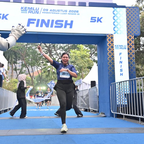 Race photo from KEMLU RUN 2026