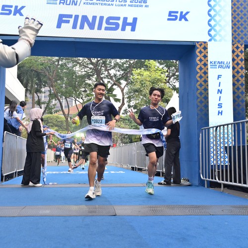 Race photo from KEMLU RUN 2026