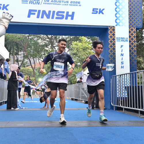Race photo from KEMLU RUN 2026