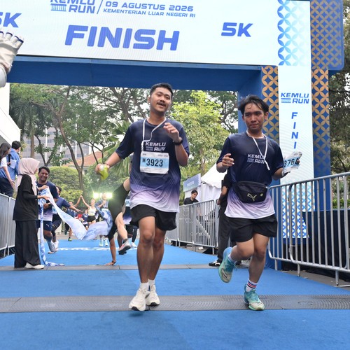 Race photo from KEMLU RUN 2026