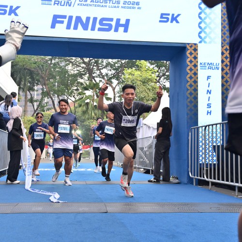 Race photo from KEMLU RUN 2026