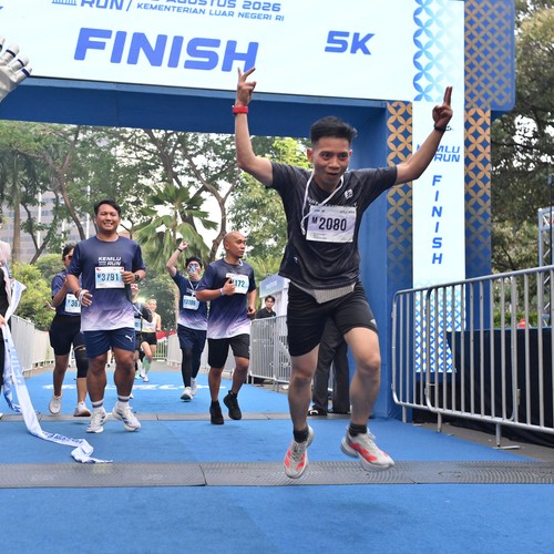 Race photo from KEMLU RUN 2026