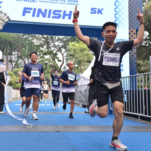 Race photo from KEMLU RUN 2026