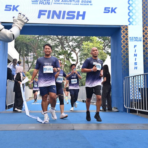 Race photo from KEMLU RUN 2026