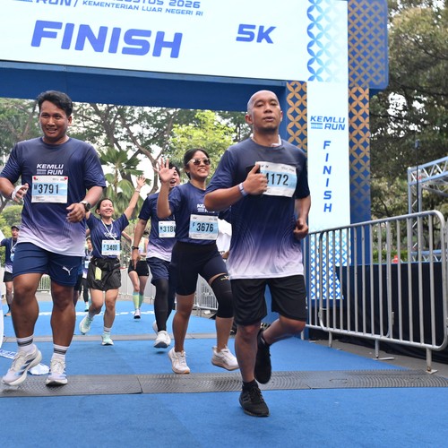 Race photo from KEMLU RUN 2026