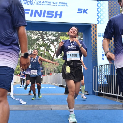 Race photo from KEMLU RUN 2026