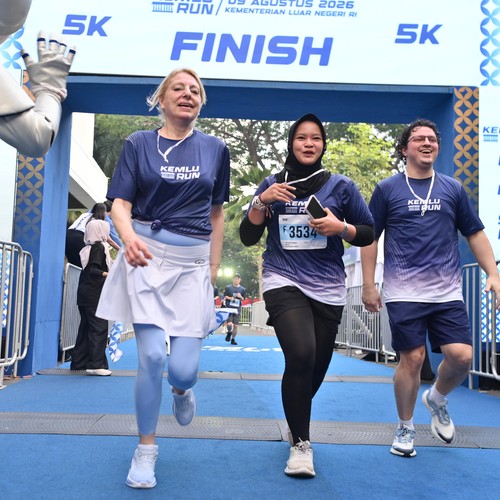 Race photo from KEMLU RUN 2026