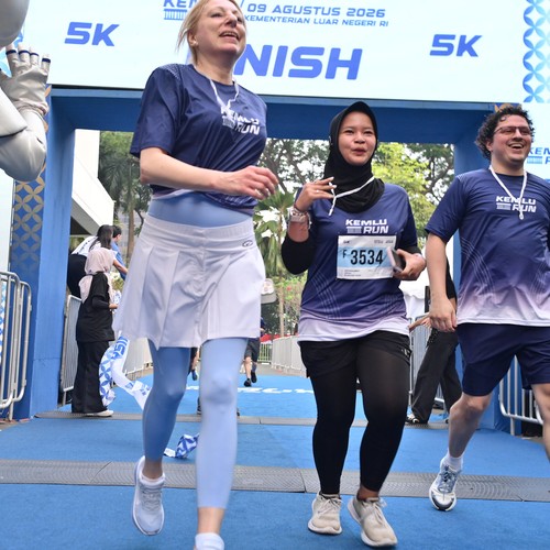 Race photo from KEMLU RUN 2026