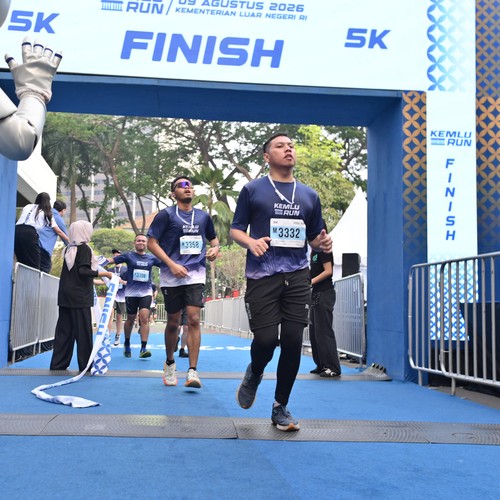 Race photo from KEMLU RUN 2026