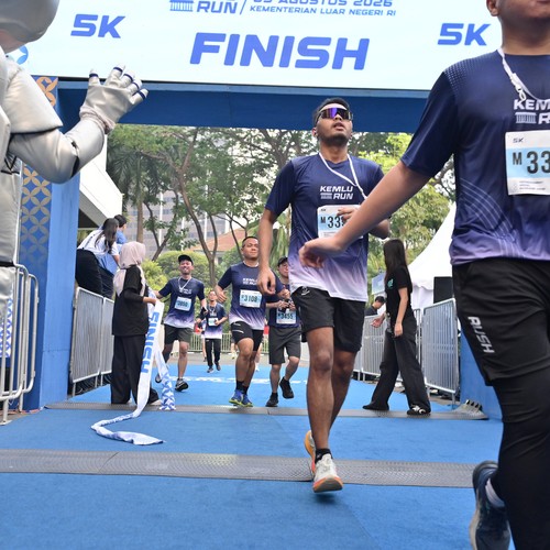 Race photo from KEMLU RUN 2026