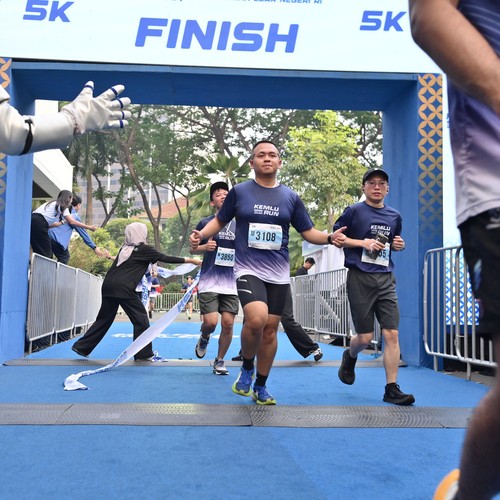 Race photo from KEMLU RUN 2026