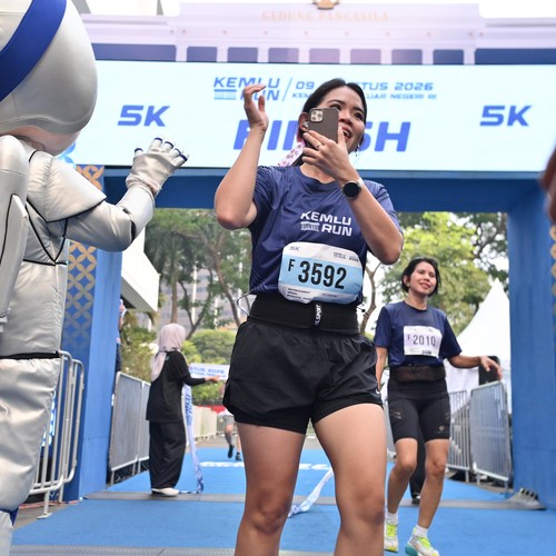 Race photo from KEMLU RUN 2026