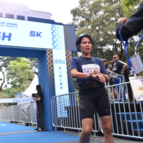 Race photo from KEMLU RUN 2026