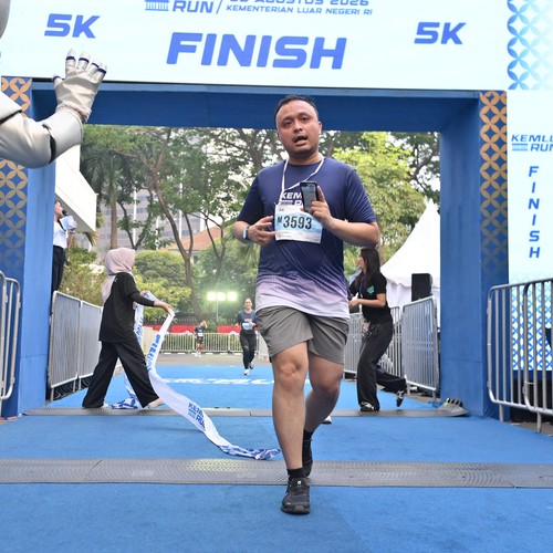 Race photo from KEMLU RUN 2026