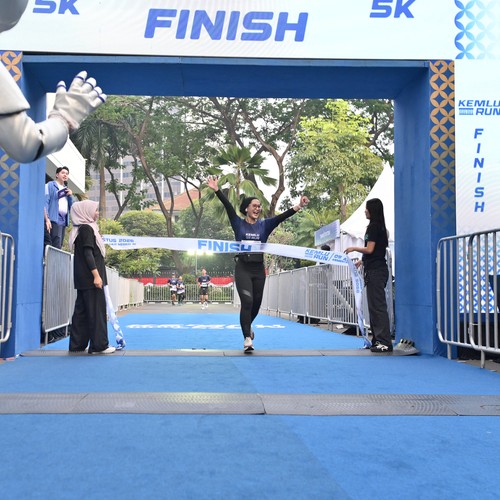 Race photo from KEMLU RUN 2026
