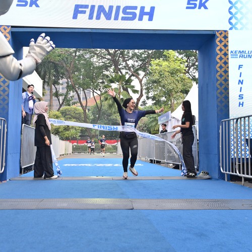 Race photo from KEMLU RUN 2026