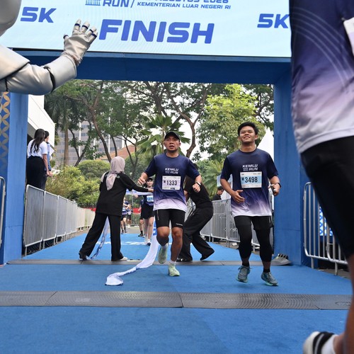 Race photo from KEMLU RUN 2026