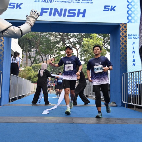 Race photo from KEMLU RUN 2026