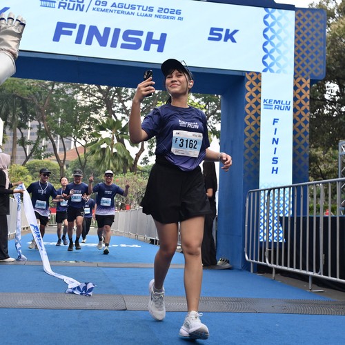 Race photo from KEMLU RUN 2026
