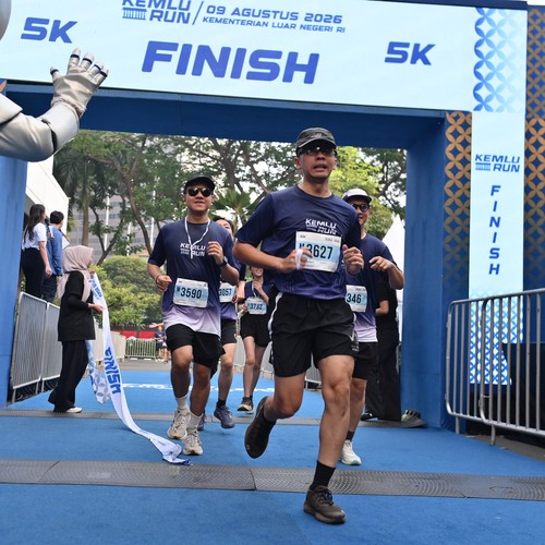 Race photo from KEMLU RUN 2026