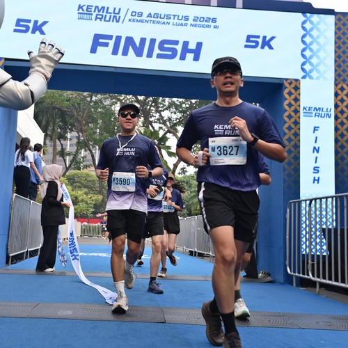 Race photo from KEMLU RUN 2026