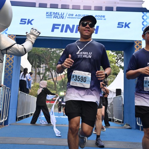 Race photo from KEMLU RUN 2026