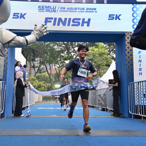 Race photo from KEMLU RUN 2026